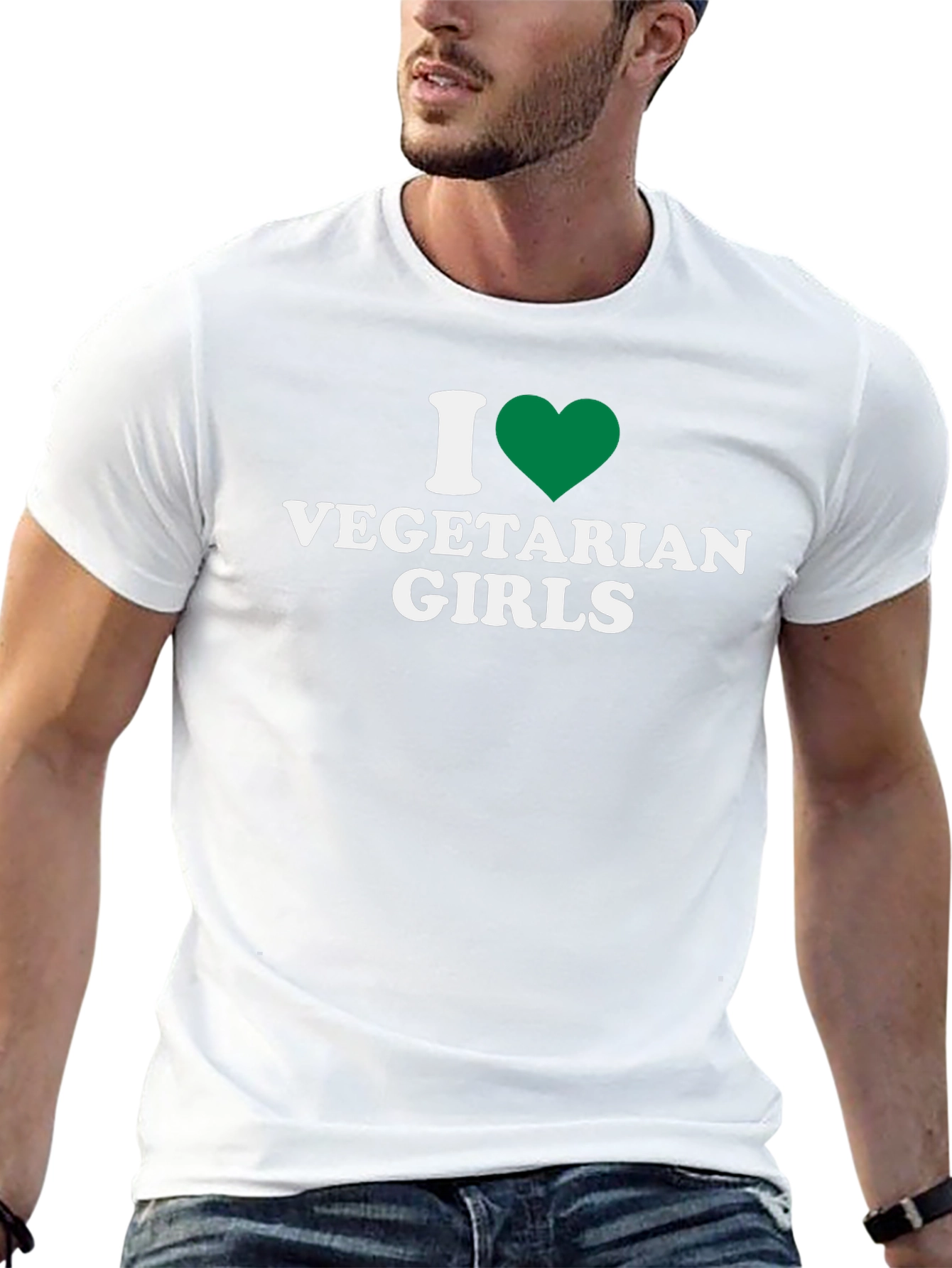 Camiseta Negra Amo a las Vegetarianas