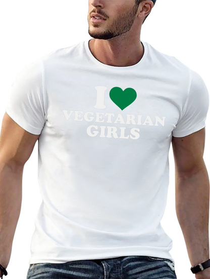 Camiseta Negra Amo a las Vegetarianas