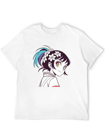 Camiseta Negra con Diseño Anime