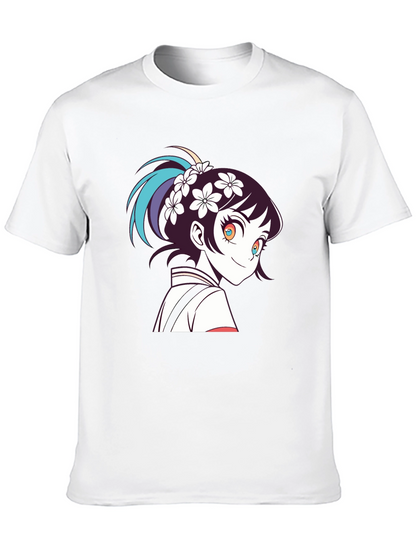 Camiseta Negra con Diseño Anime