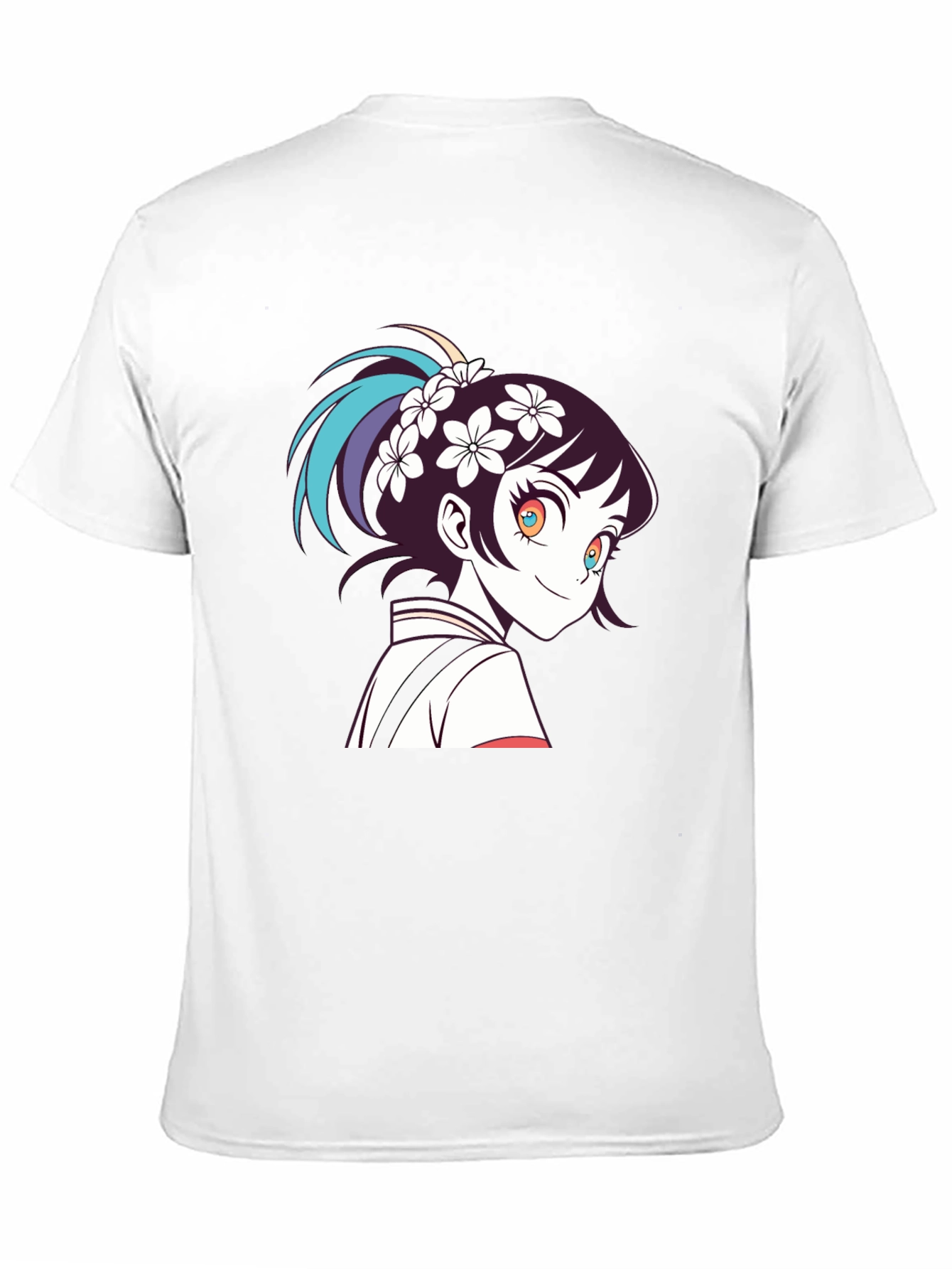 Camiseta Negra con Diseño Anime