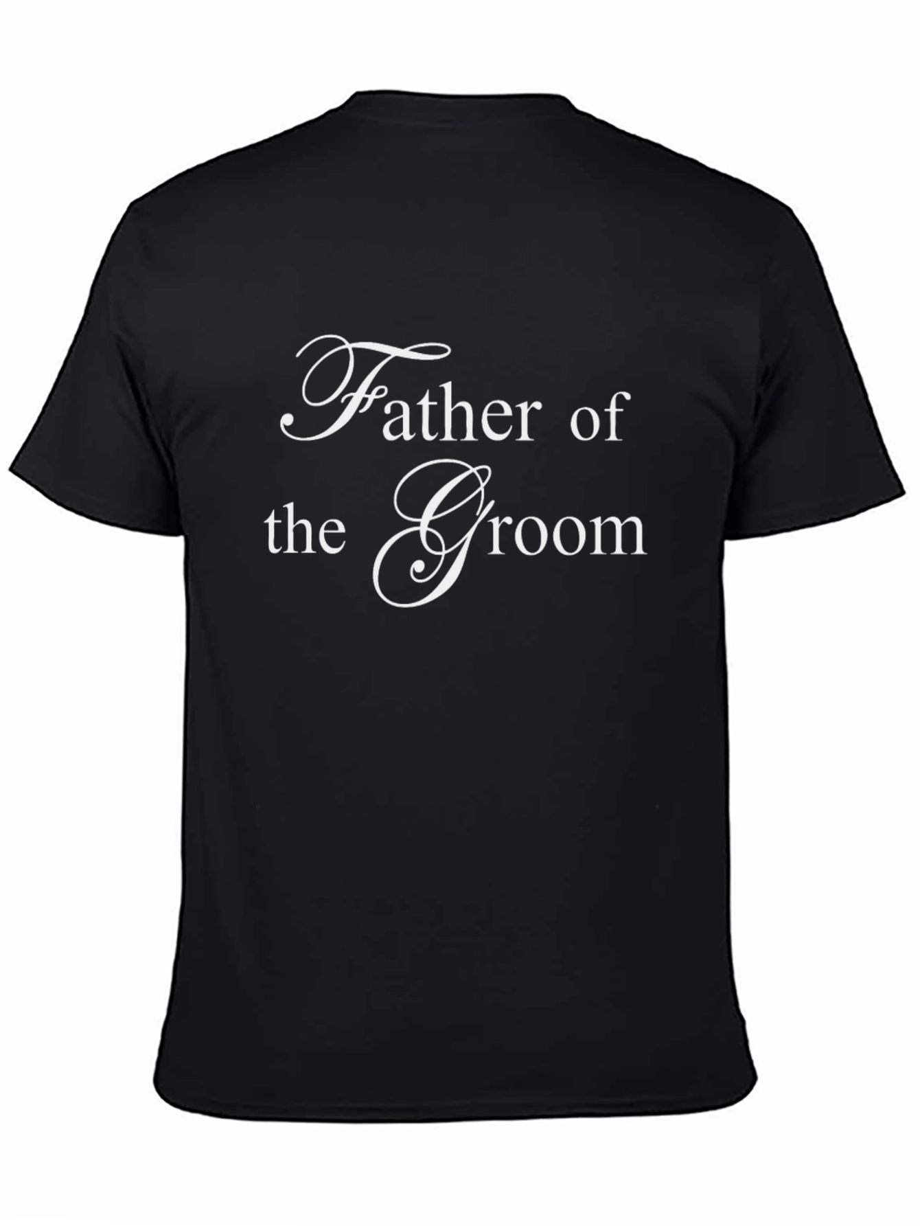 Camiseta Negra Padre del Novio Elegante