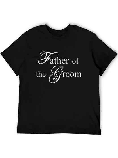 Camiseta Negra Padre del Novio Elegante