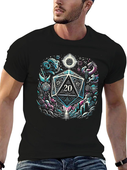 Camiseta Negra D20 Fantasía