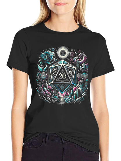 Camiseta Negra D20 Fantasía