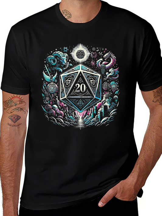 Camiseta Negra D20 Fantasía