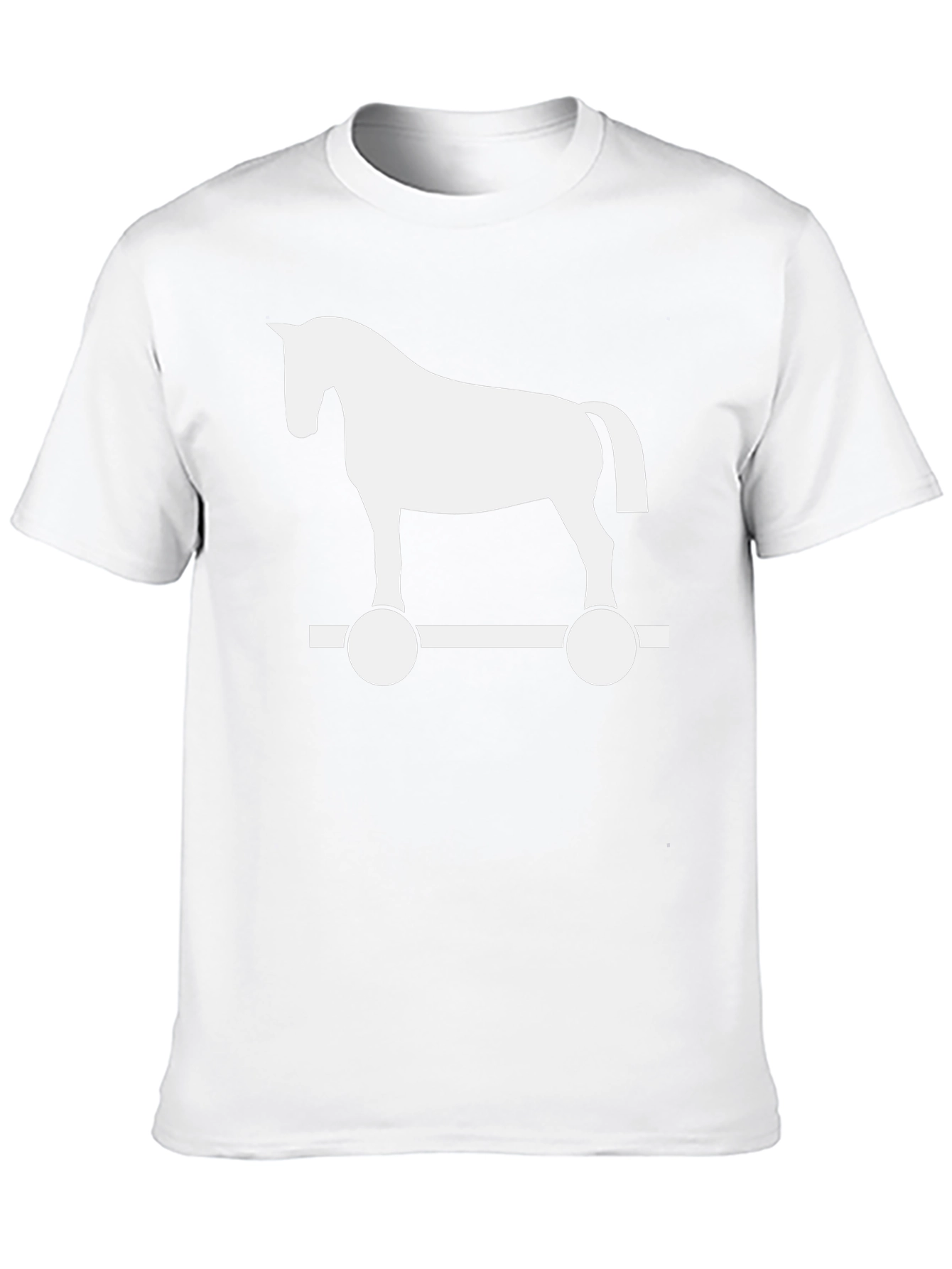 Camiseta Hombre Diseño Caballo de Troya Clásica