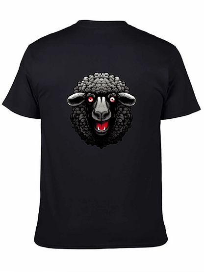 Camiseta Negra Oveja Malvada Diseño Único