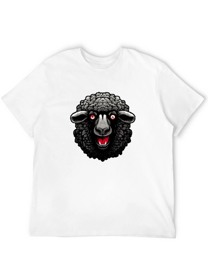 Camiseta Negra Oveja Malvada Diseño Único