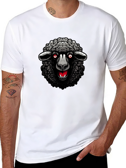 Camiseta Negra Oveja Malvada Diseño Único