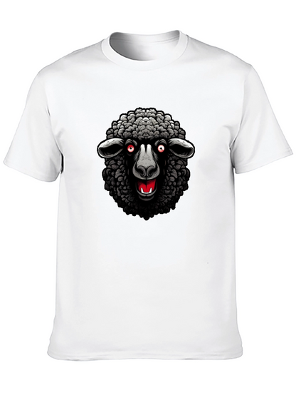 Camiseta Negra Oveja Malvada Diseño Único