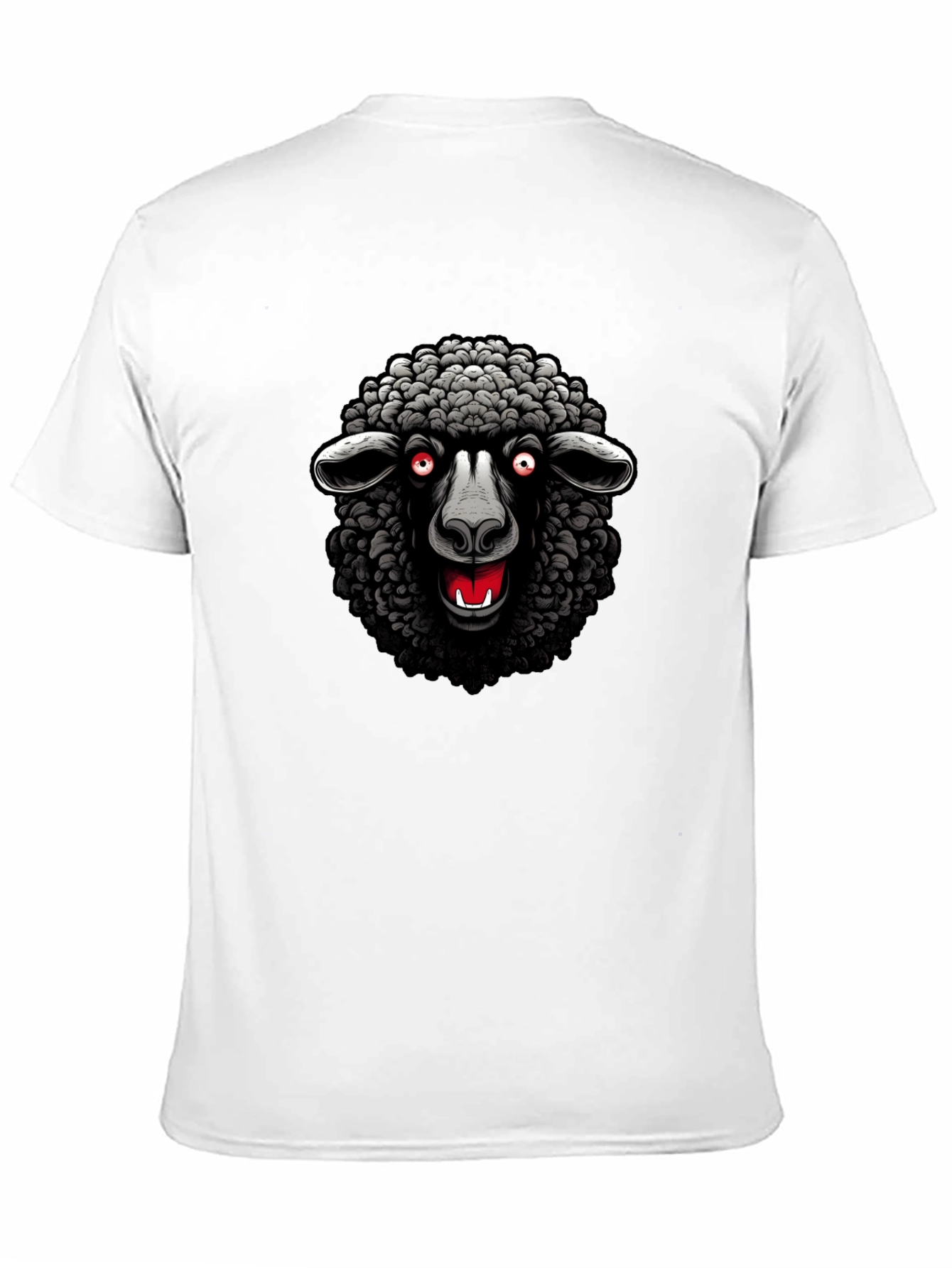 Camiseta Negra Oveja Malvada Diseño Único
