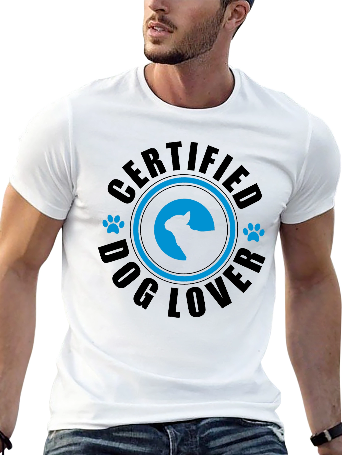 Camiseta Negra Certified Dog Lover