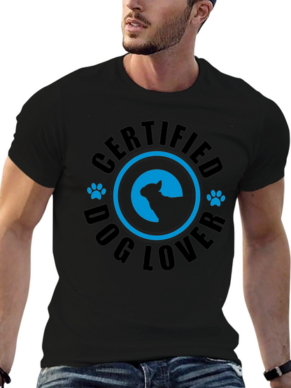 Camiseta Negra Certified Dog Lover
