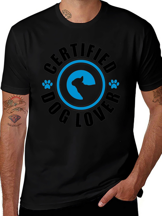 Camiseta Negra Certified Dog Lover