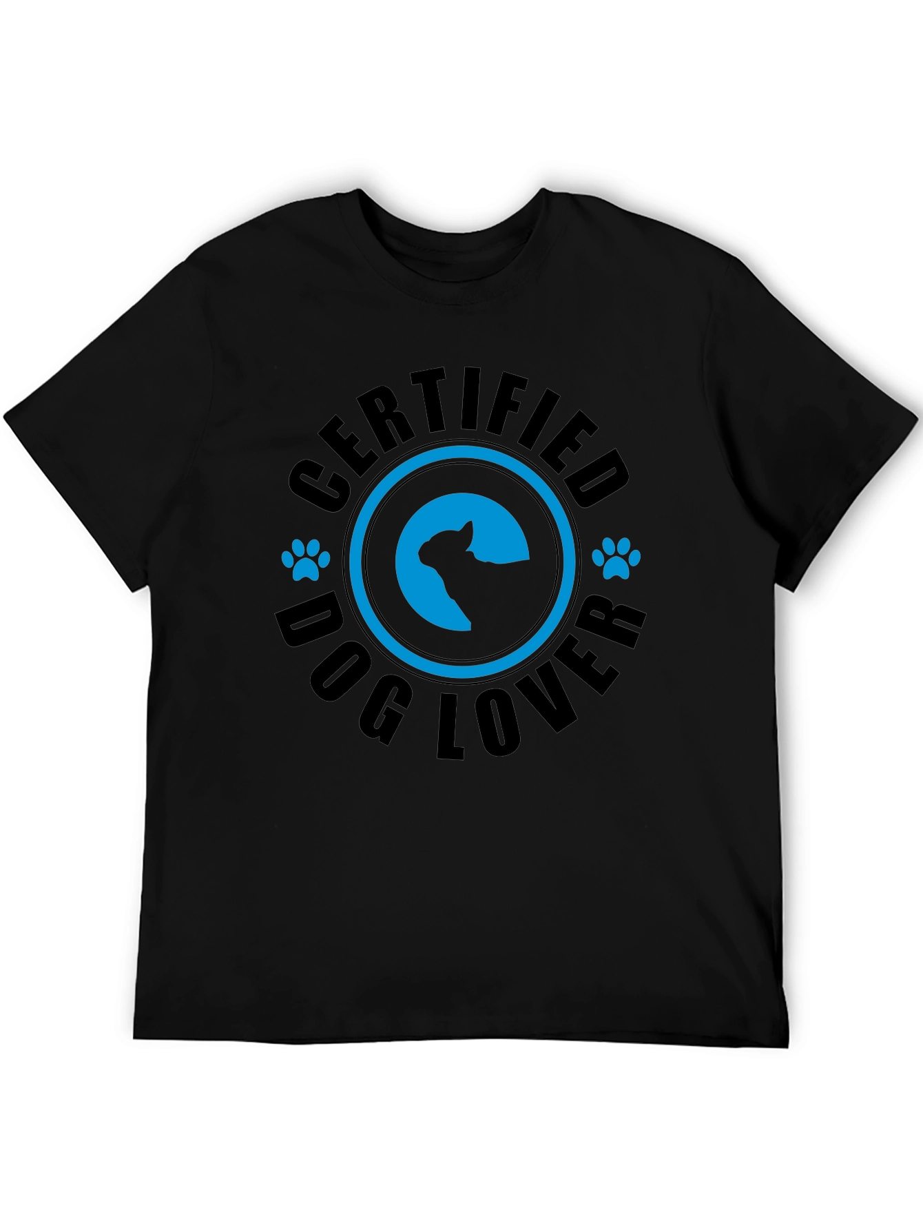 Camiseta Negra Certified Dog Lover
