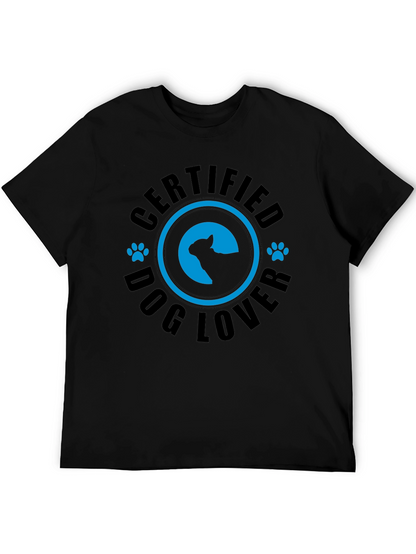 Camiseta Negra Certified Dog Lover
