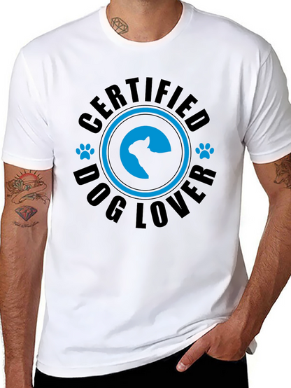 Camiseta Negra Certified Dog Lover