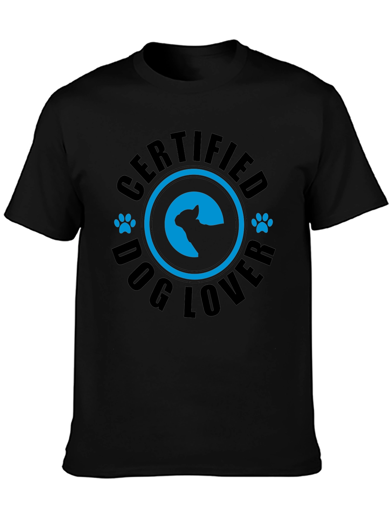 Camiseta Negra Certified Dog Lover