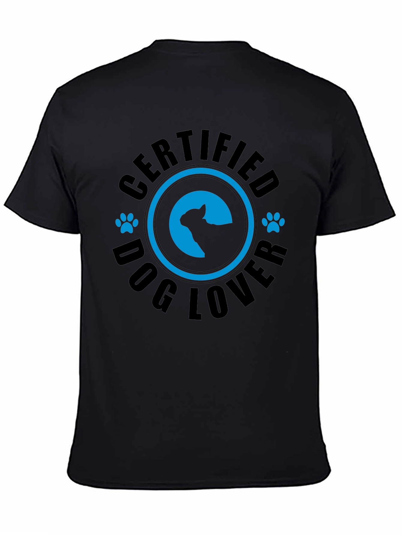 Camiseta Negra Certified Dog Lover