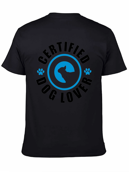 Camiseta Negra Certified Dog Lover