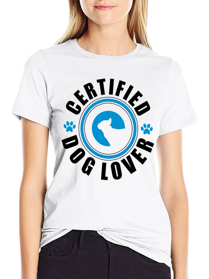 Camiseta Negra Certified Dog Lover