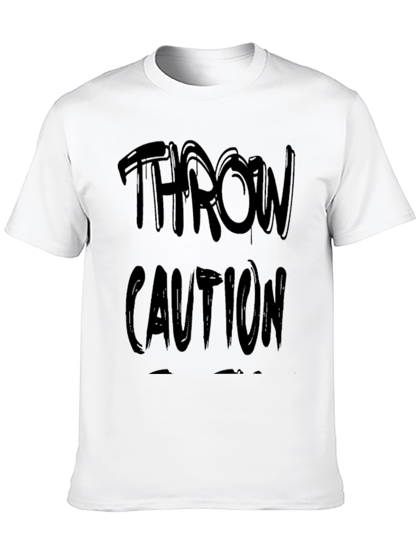 Camiseta Negra Throw Caution Casual