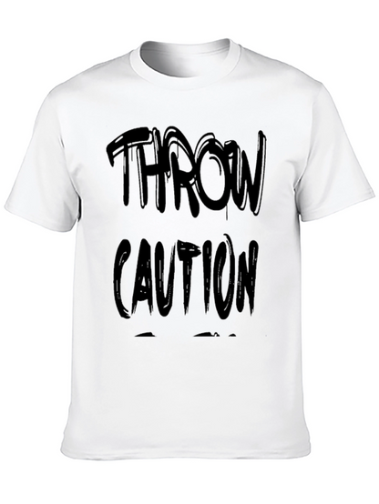 Camiseta Negra Throw Caution Casual