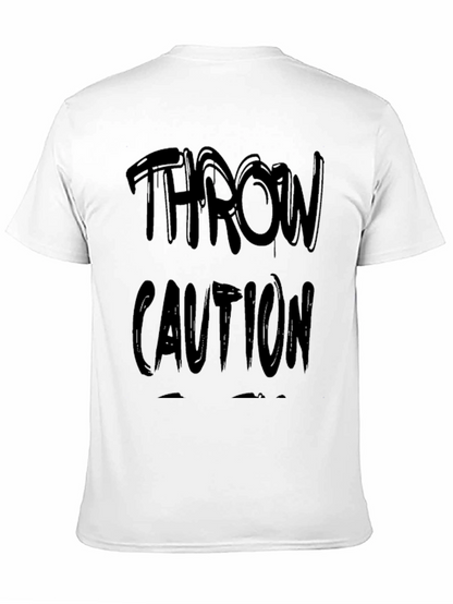 Camiseta Negra Throw Caution Casual