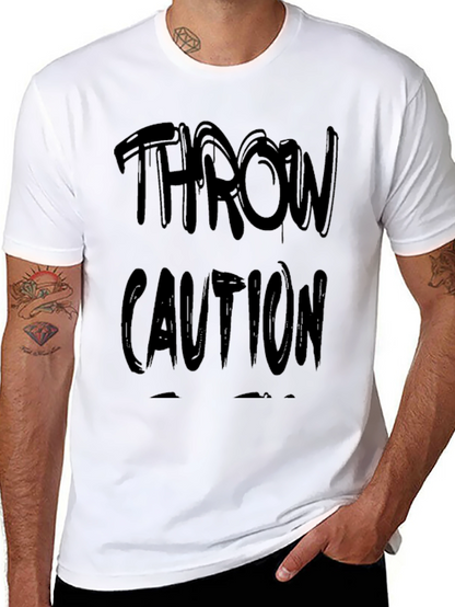 Camiseta Negra Throw Caution Casual