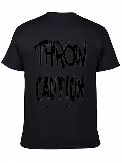 Camiseta Negra Throw Caution Casual
