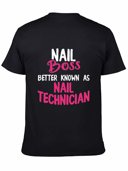 Camiseta Negra Nail Boss