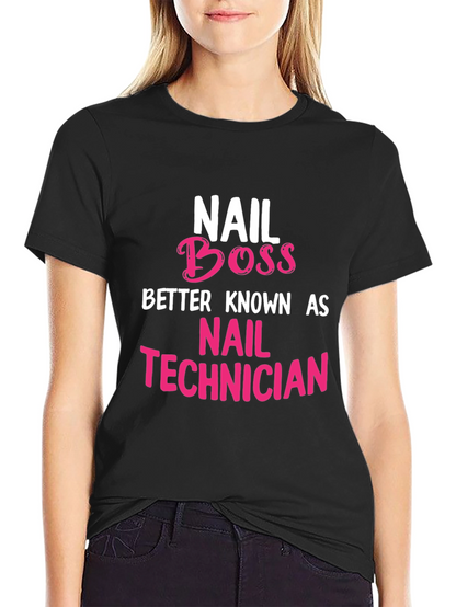 Camiseta Negra Nail Boss