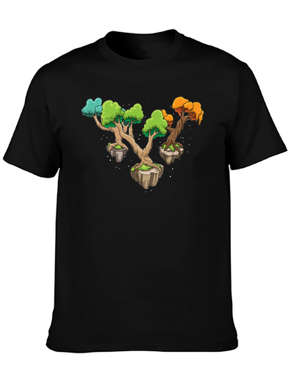 Camiseta Negra Árboles Flotantes Original