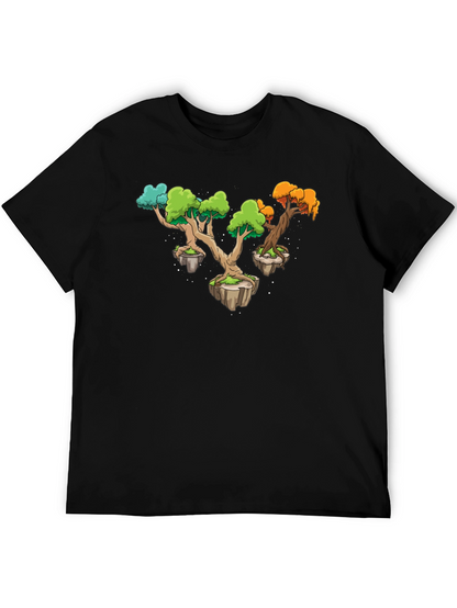 Camiseta Negra Árboles Flotantes Original