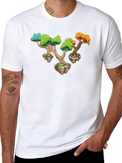 Camiseta Negra Árboles Flotantes Original