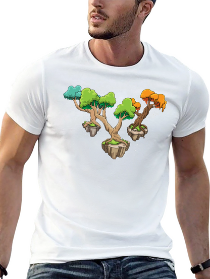 Camiseta Negra Árboles Flotantes Original