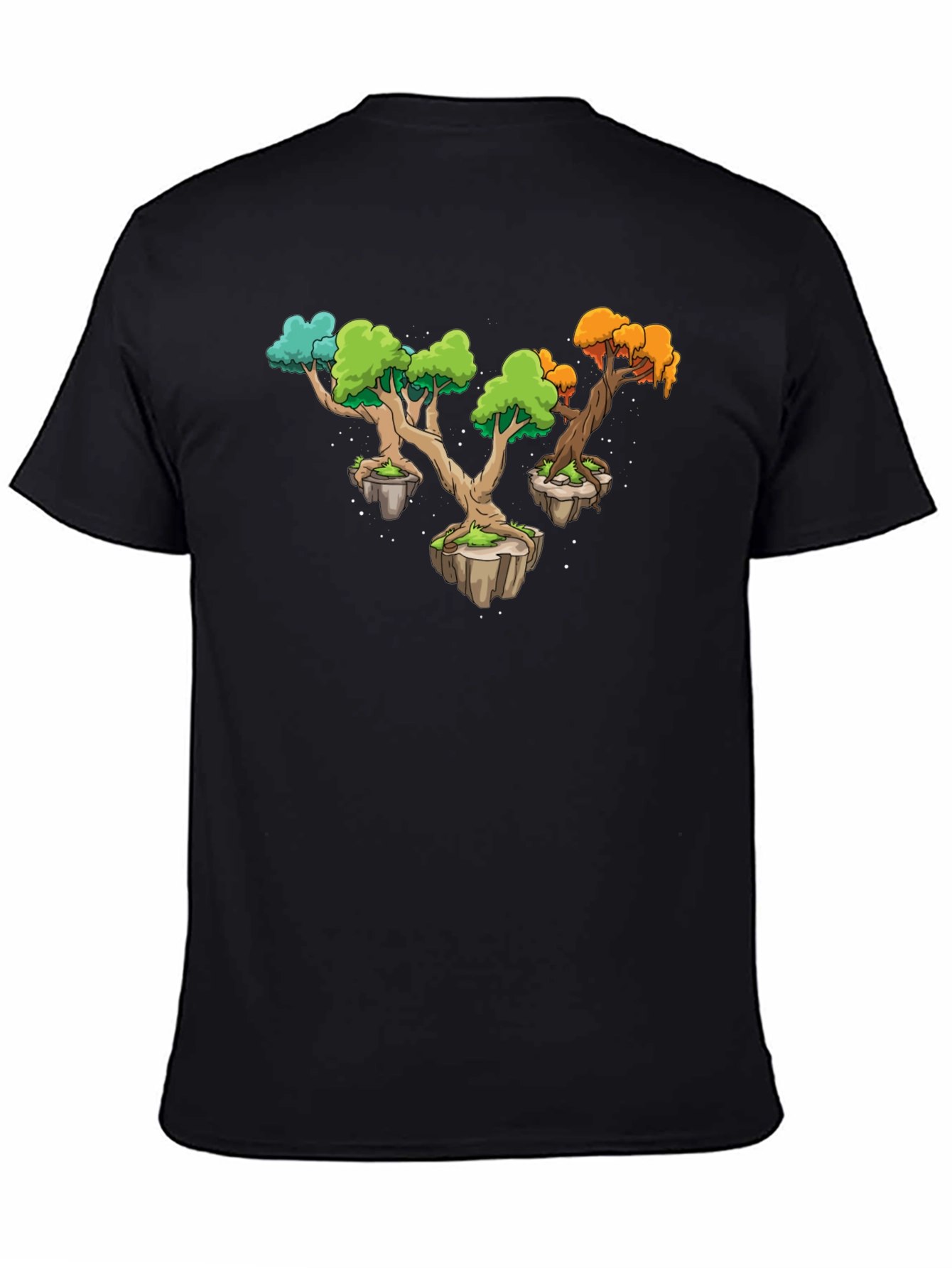 Camiseta Negra Árboles Flotantes Original