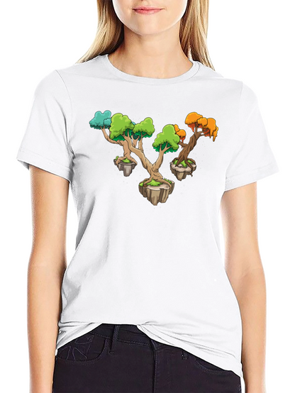 Camiseta Negra Árboles Flotantes Original