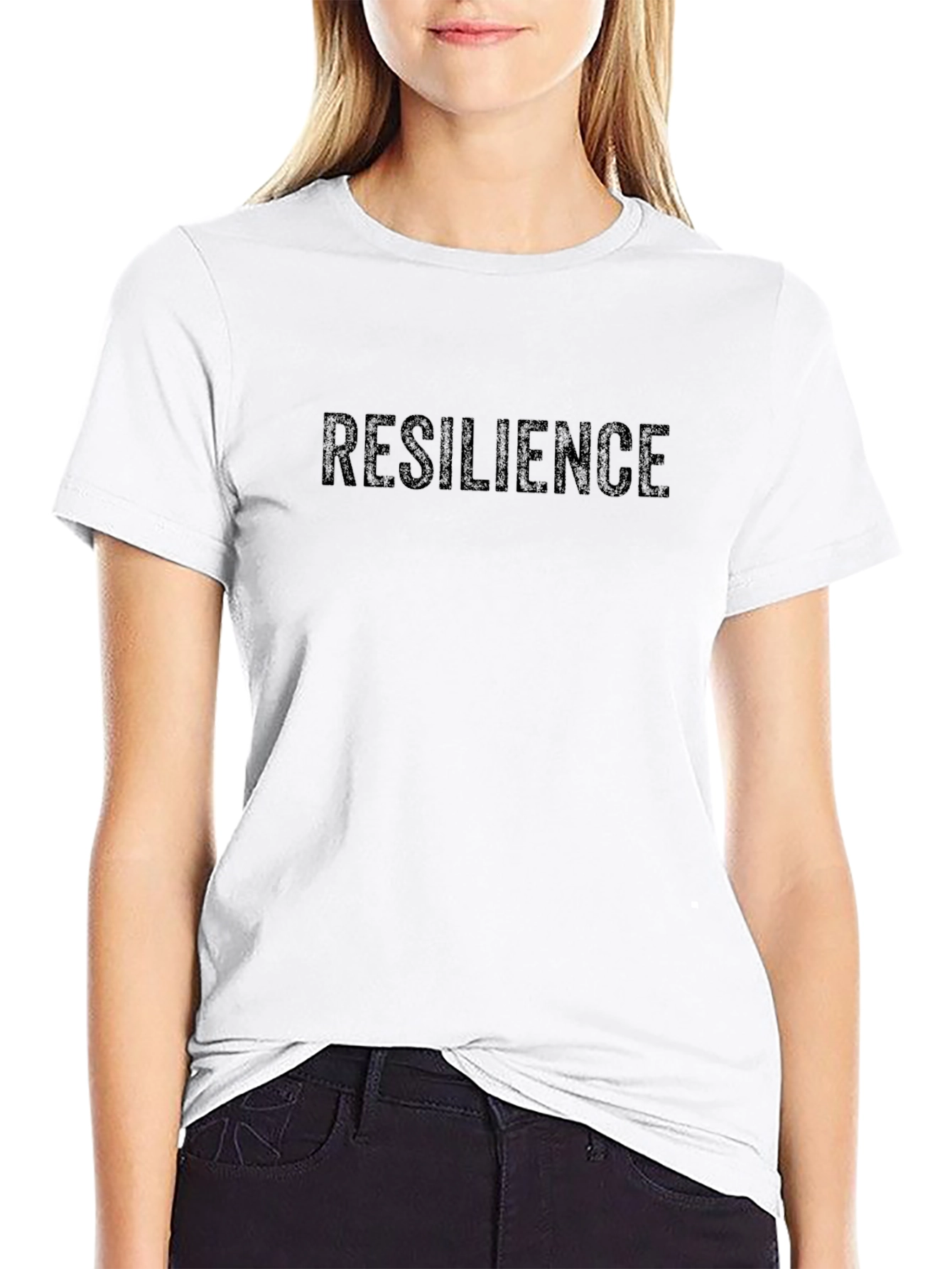 Camiseta Negra Resiliencia Unisex