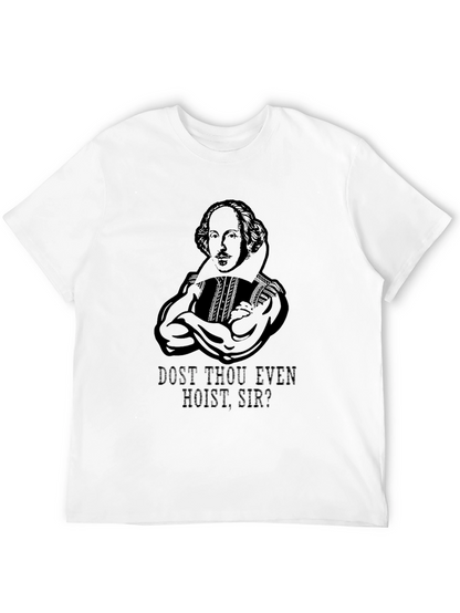 Camiseta Negra Divertida: Shakespeare Musculoso