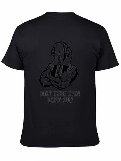 Camiseta Negra Divertida: Shakespeare Musculoso