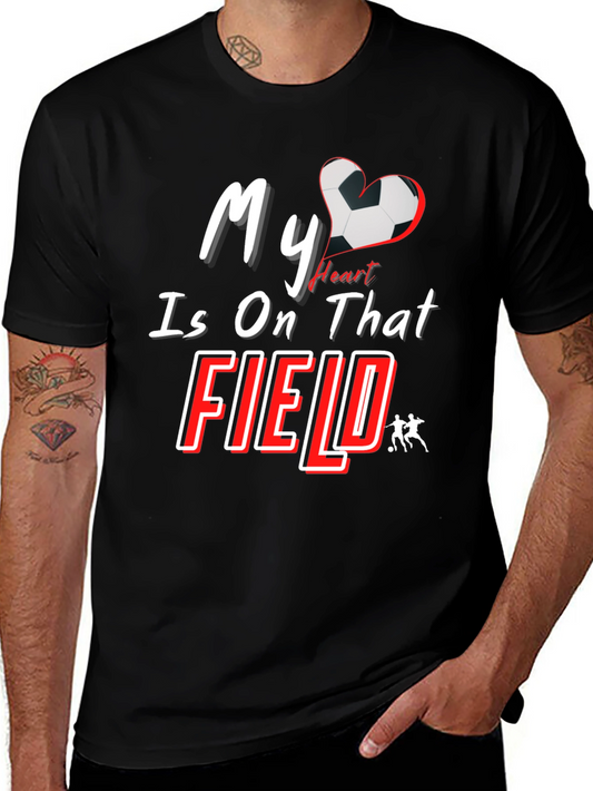 Camiseta Fútbol Mi Corazón Está En La Cancha