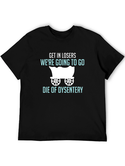 Camiseta Negra: Humor Oregon Trail