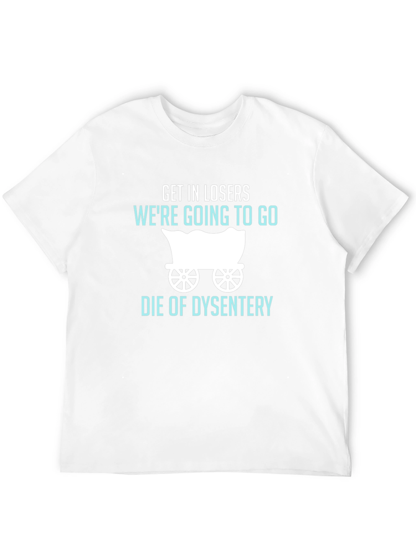 Camiseta Negra: Humor Oregon Trail