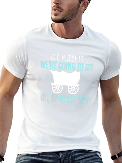 Camiseta Negra: Humor Oregon Trail