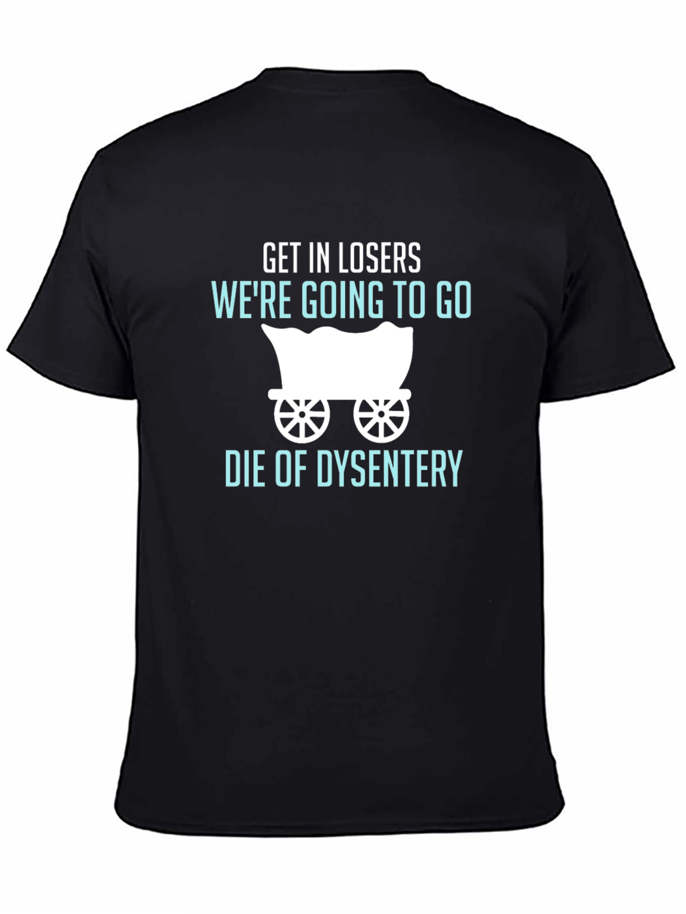 Camiseta Negra: Humor Oregon Trail