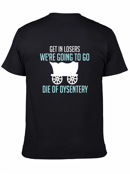 Camiseta Negra: Humor Oregon Trail