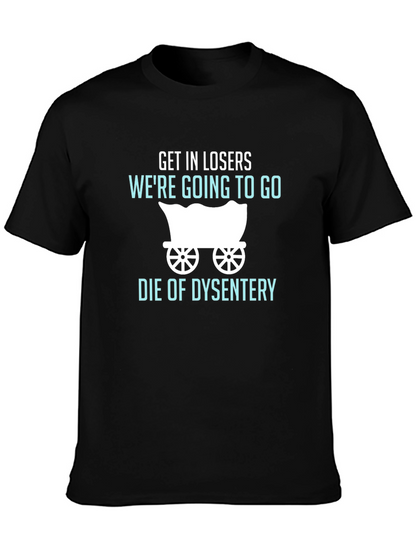 Camiseta Negra: Humor Oregon Trail