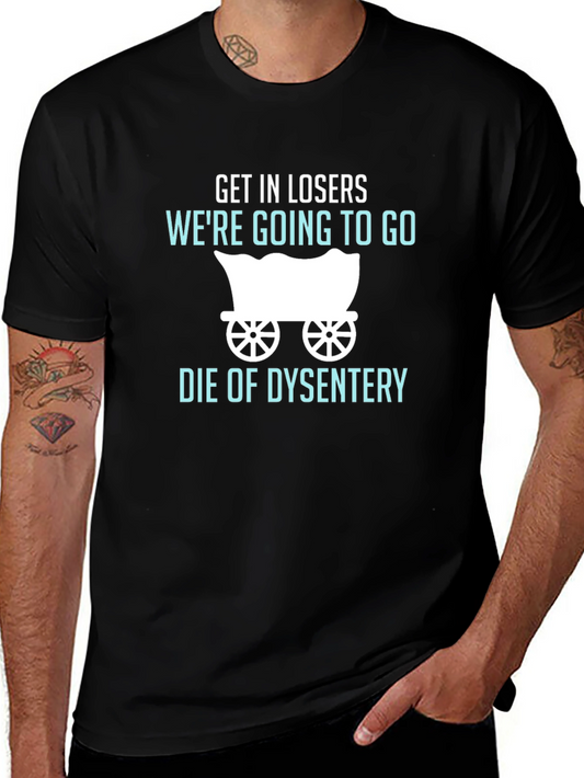 Camiseta Negra: Humor Oregon Trail